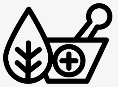 Natural Herbs And A Mortar For Healing - Traditional Chinese Medicine Icon, HD Png Download, Transparent PNG