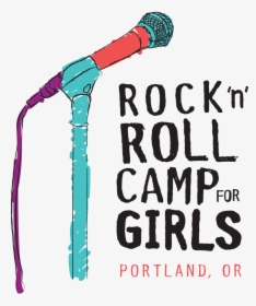 Rnrc4g Mic Vert Logo Color - Rock N Roll Camp For Girls Png, Transparent Png, Transparent PNG