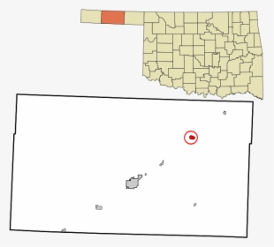 Texas County Oklahoma Incorporated And Unincorporated - Goodwell Oklahoma Map, HD Png Download, Transparent PNG
