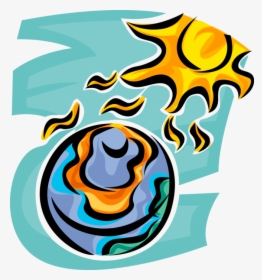 Vector Illustration Of Climate Change Global Warming - Global Warming Vector Png, Transparent Png, Transparent PNG