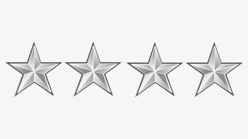 File - 4 Star - Svg - Four And A Half Stars , Png Download - 4 Star General Stars, Transparent Png, Transparent PNG