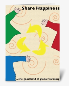 Share Happiness Greeting Card - Happy Hearts Fund, HD Png Download, Transparent PNG