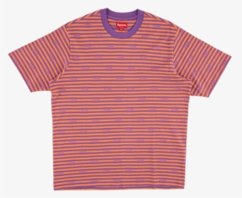 Supreme Logo Stripe Ss Top Ss - Active Shirt, HD Png Download, Transparent PNG