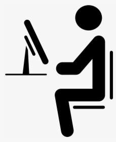 User At Desk Icon, HD Png Download, Transparent PNG