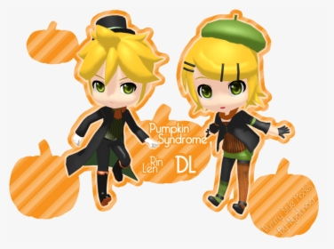 Pumpkin Syndrome Rin And Len By Nyalinaa - Cartoon, HD Png Download, Transparent PNG