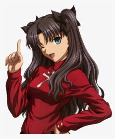 Fate Stay Night Rin Tohsaka Portraits, HD Png Download, Transparent PNG