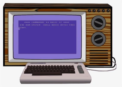 Commodore 64 Set-up - Commodore 64 Monitor Png, Transparent Png, Transparent PNG