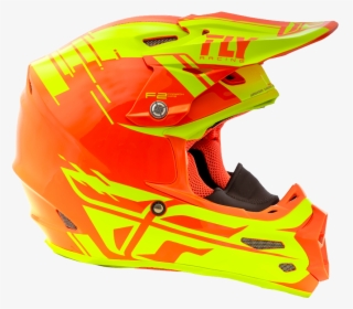 Fly F2 Cold Hi Vis Orange 2 - Motorcycle Helmet, HD Png Download, Transparent PNG