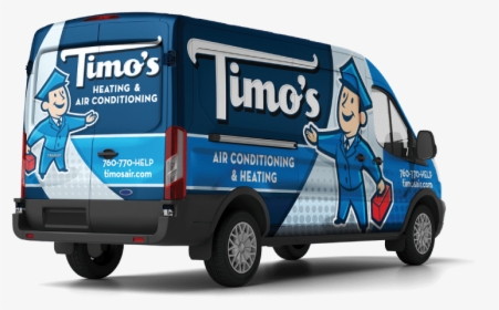 Hvac Contractors On Their Way To Help Resolve An Hvac - Unique Plumbing Truck, HD Png Download, Transparent PNG