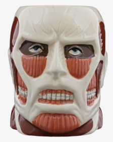 Colossal Titan Face Molded Mug - Colossal Titan Head Diy, HD Png Download, Transparent PNG