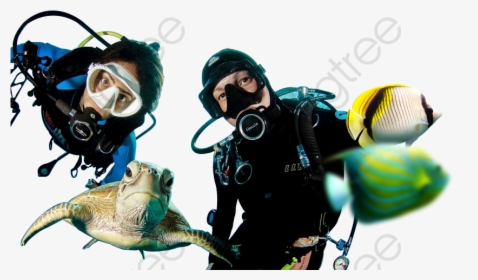 Diving People Seabed Character - Diving Mask, HD Png Download, Transparent PNG