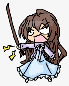 Angry Anime Girl Chibi, HD Png Download, Transparent PNG