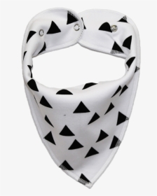 White Dog Bandana With Black Triangles - Titanium Ring, HD Png Download, Transparent PNG