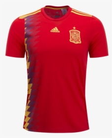 Camiseta España Primera Equipación Mundial Rusia - Spain National Football Team Jersey, HD Png Download, Transparent PNG