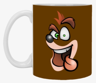 Crash Bandicoot Mug Cup Gift Superdesignshirt - Crash Bandicoot De Su Cara, HD Png Download, Transparent PNG