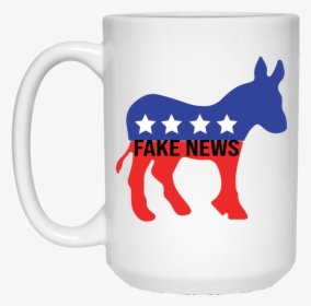 Mug Democrat Fake News - Democratic Party, HD Png Download, Transparent PNG