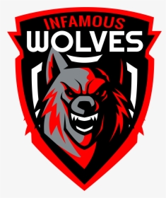 Infamous Wolves Logo - Wolf Mascot Logo Png, Transparent Png, Transparent PNG