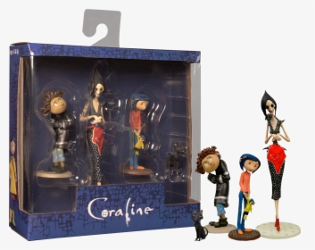 ‘best Of’ Coraline 4” Pvc Figure 4-pack - Coraline Other Mother Figure, HD Png Download, Transparent PNG
