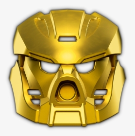 Golden Mask Of Fire - Lego Bionicle Tahu Mask, HD Png Download, Transparent PNG