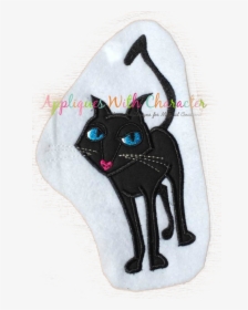 Cori Black Cat Applique Design - Black Cat, HD Png Download, Transparent PNG