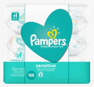 Pack Pampers Sensitive Wipes, HD Png Download, Transparent PNG
