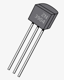 Transitsor, Tht Transistor, Electronics, Bjt, 2n3904 - Clipart Image Of Transistor, HD Png Download, Transparent PNG