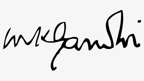 Signature Of Mahatma Gandhi, HD Png Download, Transparent PNG