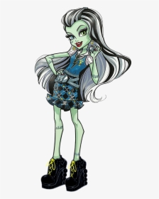 Artwork/png De Frankie Stein - Monster High Ghoul Squad Dolls, Transparent Png, Transparent PNG