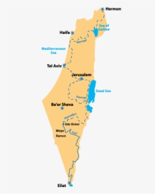 Israel Bike Trail Map, HD Png Download, Transparent PNG