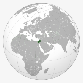 Uae On Global Map , Png Download - Palestina Mapamundi, Transparent Png, Transparent PNG
