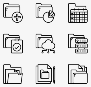 Folder And Document - Icon Decoration, HD Png Download, Transparent PNG