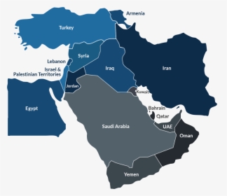 Middle East Map 2019, HD Png Download, Transparent PNG