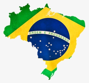 Brazil Flag In Shape Of Country, HD Png Download, Transparent PNG
