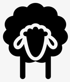 Sheep Front View - Sheep Flat Icon, HD Png Download, Transparent PNG