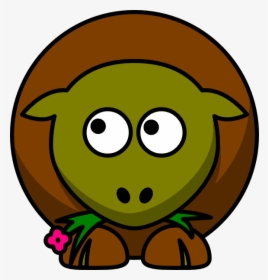 Sheep Olive Green And Brown Two Toned Looking Up To - Gnu Clipart, HD Png Download, Transparent PNG