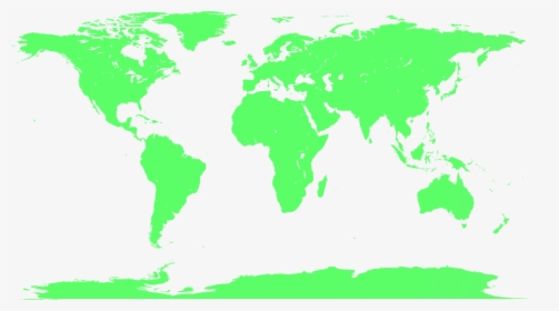 World Blank Map No Borders , Png Download - Full Size World Map, Transparent Png, Transparent PNG