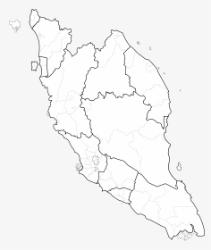 Line Art,angle,area - Outline Peninsular Malaysia Map, HD Png Download, Transparent PNG