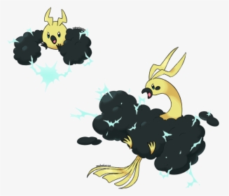 Concept Of A Swablu Altaria Regional Variant With Storm - Regional Variant Pokemon Galar, HD Png Download, Transparent PNG