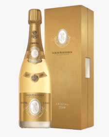 Gold Champagne Bottle Png - Louis Roederer Cristal 2009, Transparent Png, Transparent PNG