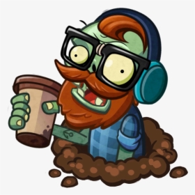 Cartoon Cardboard Laser Cannon Png - Plants Vs Zombies Heroes Coffee Zombie, Transparent Png, Transparent PNG