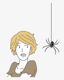 Killing A Spider - Cartoon, HD Png Download, Transparent PNG