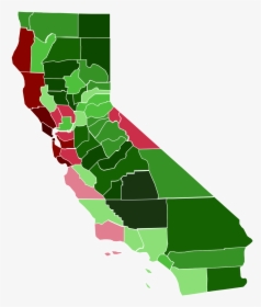 California Presidential Election Map, HD Png Download, Transparent PNG