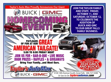 Taylor’s Auto Max Nissan Gmc Buick Of Great Falls Storefront - Flyer, HD Png Download, Transparent PNG