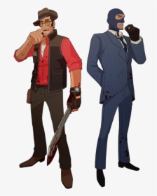 Tf2 Sniper And Spy, HD Png Download, Transparent PNG