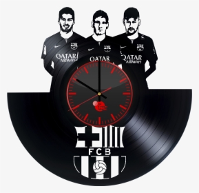 Fc Barcelona Vinyl Clock, HD Png Download, Transparent PNG