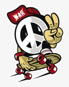 Sticker That Kick Ass Peace Clipart , Png Download - Peace Not War Logo, Transparent Png, Transparent PNG