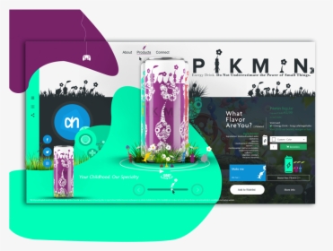 Pikmin Energy Drink - Energy Drink Landing Page, HD Png Download, Transparent PNG