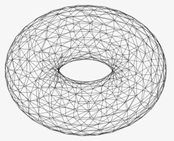Circle,wireframe Model,website Wireframe - Wireframe Donut, HD Png Download, Transparent PNG