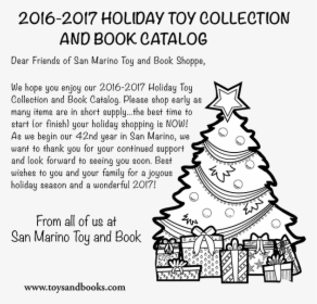 San Marino Toys And Books Newsletter - Christmas Present Black And White, HD Png Download, Transparent PNG