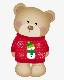 Bear Christmas Jumper - Teddy Bear, HD Png Download, Transparent PNG